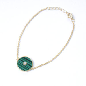 Vibrant Emerald Gold Bracelet (BR02334B)