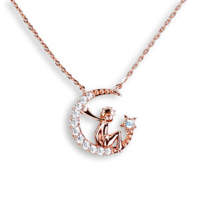 Dreamy Crescent Necklace (NC02436A)