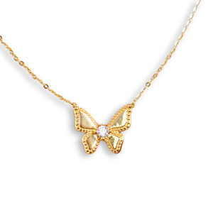 Gold Butterfly Necklace (NC03090A)