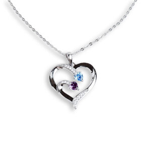 Twin Heart Necklace (SP08053A)