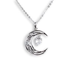 Crescent Heart Necklace (SP09797A)