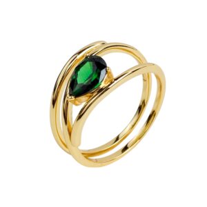Emerald Intertwined Ring (SR10753A)