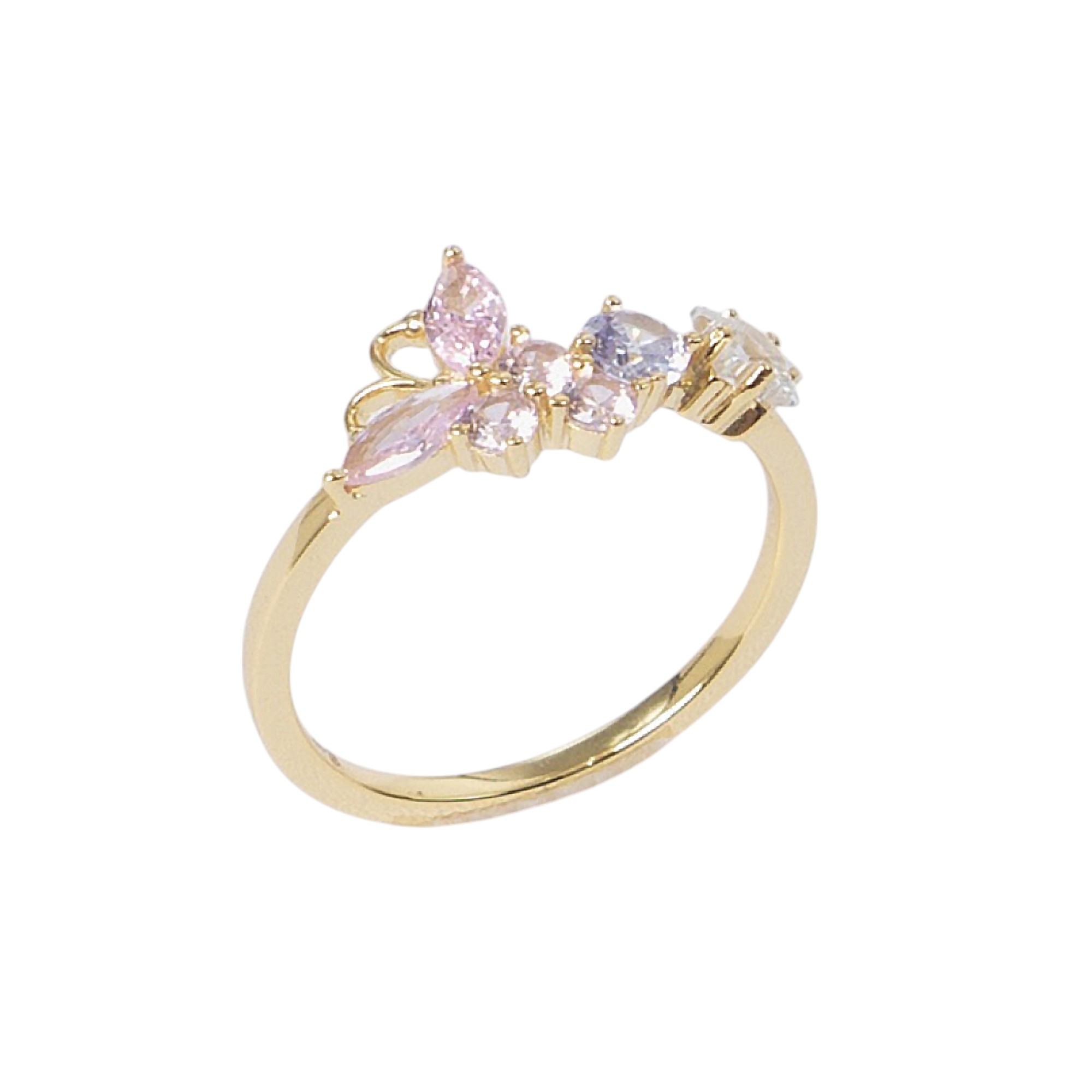 Pink Butterfly Cluster Ring (SR1164...