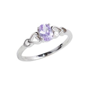 Knotwork Heart Birthstone Ring (SR11911A)